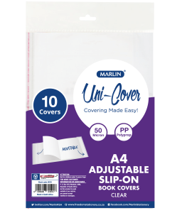 Book Covers A4 Slip-On 50mic 10's