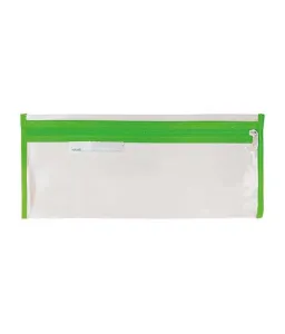 Pencil Bag Clear Exam 33cm Green