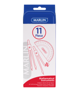 Maths Set Marlin 11pc Metal container