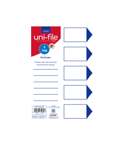 File Dividers 5 Position A4  PVC
