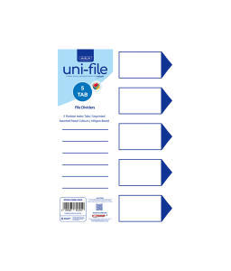 File Dividers 5 Position Board Pastel