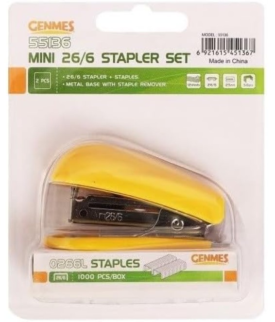 Stapler Genmes Kit Mini H/S 26/6 (55356)