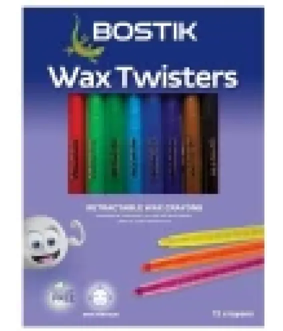 Wax Crayons Retractable Bostik 12's