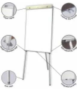 Flip Chart Non Magnetic Std 1000x640mm