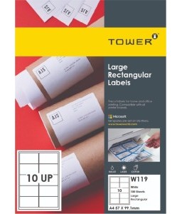 Labels Laser Tower W103 (8UP) 70x101mm