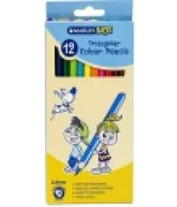 Pencil Crayons Marlin Triangular 12's