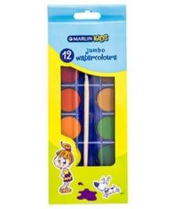 Paint Watercolours Marlin Jumbo 12 col
