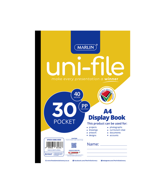 Flip File A4 Marlin 30pg