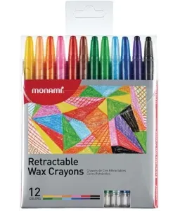 Wax Crayons Retractable Mon-Ami 12's