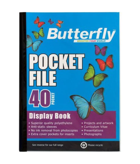 Flip File A4 Butterfly 40pg