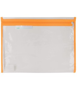 Book Bag Clear with Zip 36x27cm Oran