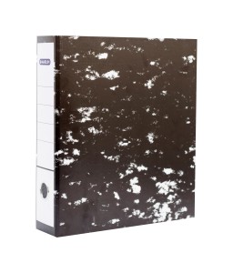 File Lever Arch Black Mottle Metal Comp