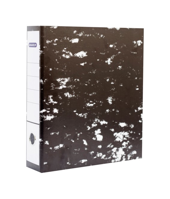 File Lever Arch Black Mottle Metal Comp