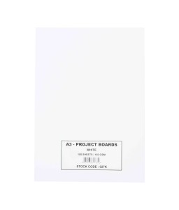 Poster Board A3 160g White 100's