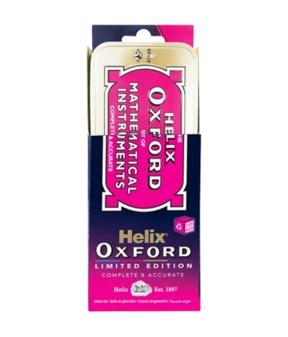Maths Set Oxford Helix 9pc Pink