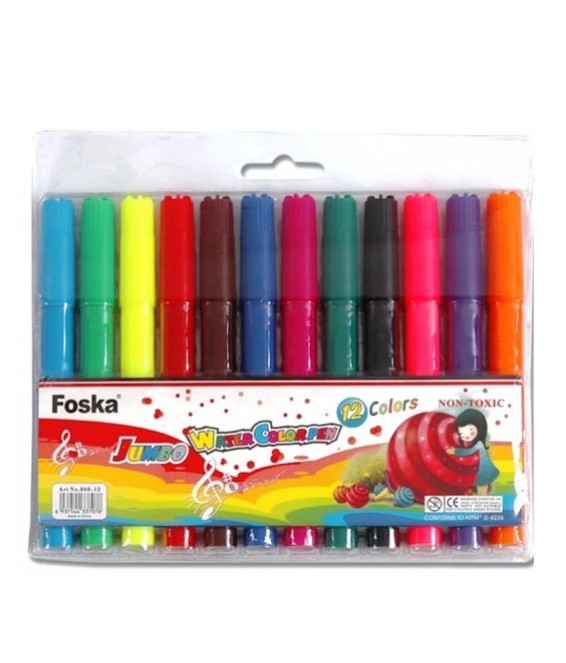 Koki Foska Water Colour Pens Jumbo 12's
